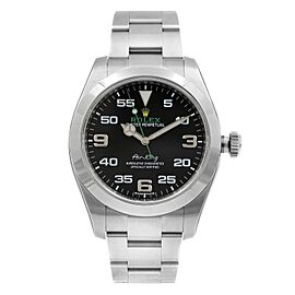 Rolex Air-King 40mm Stainless Steel Black Dial Automatic Mens Watch