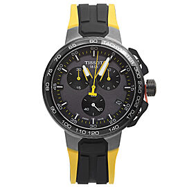 Tissot T-Bike Chronograph Steel Black Dial Quartz Mens Watch