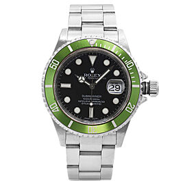 Rolex Submariner Kermit Steel Black Dial Automatic Mens Watch