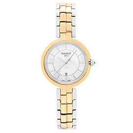 Tissot Flamingo 26mm Two Tone Steel MOP Ladies Quartz Watch