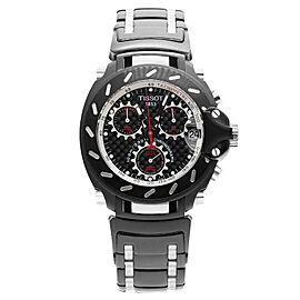 Tissot T-Race Chronograph Steel Black Dial Quartz Mens Watch