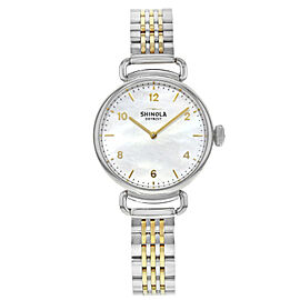 Shinola The Canfield 32mm Two Tone Steel MOP Dial Quartz Ladies Watch