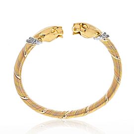 Cartier Panthere De Cartier Diamond Bangle Bracelet