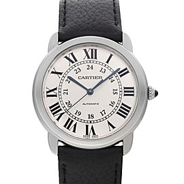 Cartier Ronde Solo 36mm Steel Silver Dial Automatic Ladies Watch