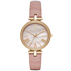 Michael Kors Maci Gold-Tone Steel Pink MOP Dial Ladies Quartz Watch