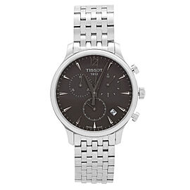 Tissot Tradition Steel Charcoal Dial Mens Quartz Watch