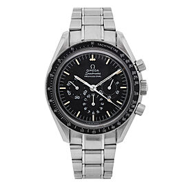 Omega Speedmaster Steel Black Dial Manual Wind Men Watch Error Dial