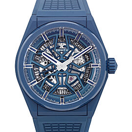 Zenith Defy Classic 41mm Ceramic Blue Skeleton Dial Watch