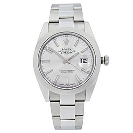 Rolex Datejust Oyster Steel Silver Index Dial Automatic Mens Watch