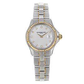 Raymond Weil Parsifal 18k Gold Steel Diamond MOP Dial Women Watch