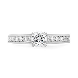 Cartier 0.33Cts Diamond Solitaire Engagement Ring Platinum Size