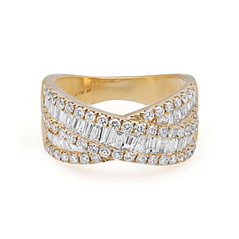 True 1.97Cttw Baguette & Round Diamond Ring