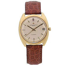 Vintage Vacheron Constaintin 35mm 18k Gold Champagne Dial Automatic Watch