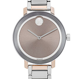 Movado Bold Evolution Two-Tone Steel Rose Gold Dial Quartz Ladies Watch