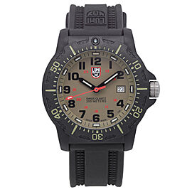 Luminox Navy Seal Black OPS 45mm Carbonox Green Dial Quartz Mens Watch