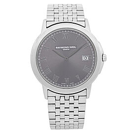 Raymond Weil Tradition 39mm Steel Gray Dial Quartz Mens Watch