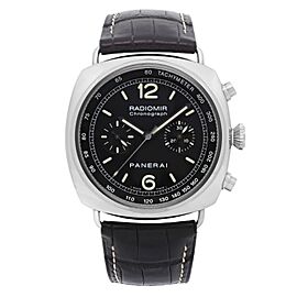 Panerai Radiomir Chronograph 45mm Steel Black Dial Automatic Men Watch