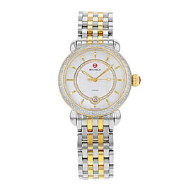 Michele Elegance CSX 36mm Steel Diamond 0.75ct Quartz Ladies Watch