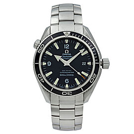 Omega Seamaster Planet Ocean 42mm Steel Black Dial Mens Watch