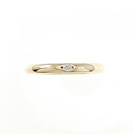 TIFFANY & Co band 18k Yellow Gold Diamond US6.75 Ring