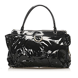 Abbey D-Ring Patent Leather Handbag