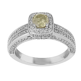 14K White Gold with 1.92ct Diamonds Engagement Ring Size 7