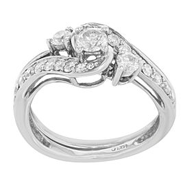 14K White Gold, 14K Yellow Gold Diamond Ring