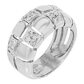 14K White Gold, 14K Yellow Gold Diamond Ring Size 7.5