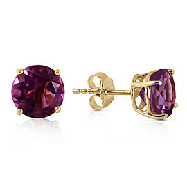 3.1 CTW 14K Solid Gold No Discord Amethyst Earrings