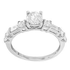 14K White Gold with 1.40ct Diamond Engagement Ring Size 7.25