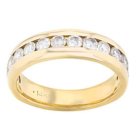 14K Yellow Gold Diamond Wedding Ring