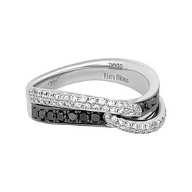 Piero Milano 18K White Gold Diamond Ring