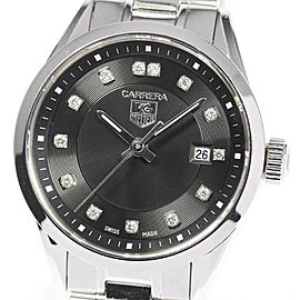 TAG HEUER Carrera Stainless Steel/SS 13P diamond Quartz Watch