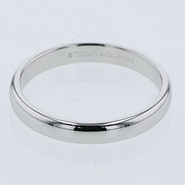 TIFFANY & Co 950 Platinum Classic band Ring LXGBKT-643