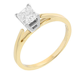 14K Yellow Gold Diamond Engagement Ring