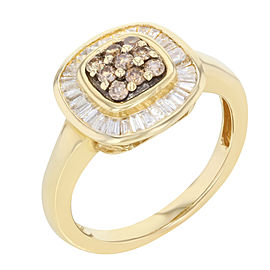 14K Yellow Gold Diamond Engagement Ring