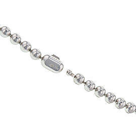 Cartier 18K White Gold with 1.75ct Diamond Classic Ball Link Chain Necklace