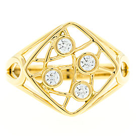 Hearts On Fire 18K Yellow Gold with 0.15ct Diamond Ring Size 6.5