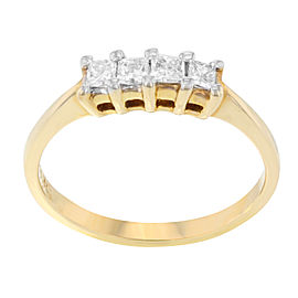 14K Yellow Gold Diamond Wedding Ring