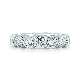 Rachel Koen Platinum Round Cut Diamond Eternity Band 7.00 cttw