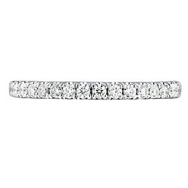 Rachel Koen 18K White Gold 0.32cts Genuine Diamond Pave Ladies Ring Size 6.5