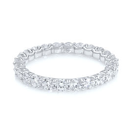 Rachel Koen U-shape Diamond Eternity Band 18K White Gold 1.25cttw