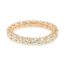 U-shape Diamond Eternity Band 18K Rose Gold 1.90cttw