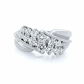 True 14K White Gold Diamond Ring 1.00ct Size 5.75