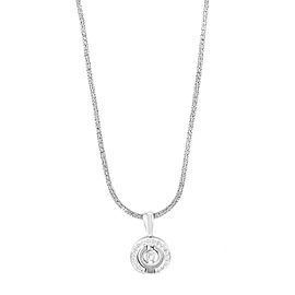 Rachel Koen 14K White Gold 0.25 Cttw Diamonds Snake Ladies Necklace Pendant