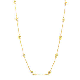 Rachel Koen 14K Yellow Gold Diamonds 0.77cttw by the Yard 18 Inch Necklace