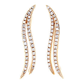 True Diamond Pave Drop Earrings 0.30cttw