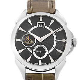 Jacob & Co. Palatial Classic Steel Black Dial Hand-Wind Watch PC400.10.NS.NF.A