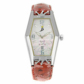 Royalty by Lil Kim Steel MOP Sticks Date Dial Quartz Ladies Watch LK005