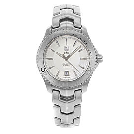 TAG Heuer Link Steel Silver Sticks Dial Automatic Mens Watch WJ201B.BA0591